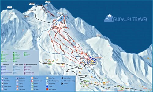 Georgia Ski trip map