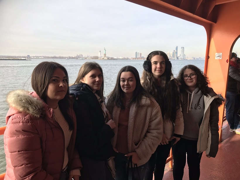 Tonyrefail School: Media trip to New York