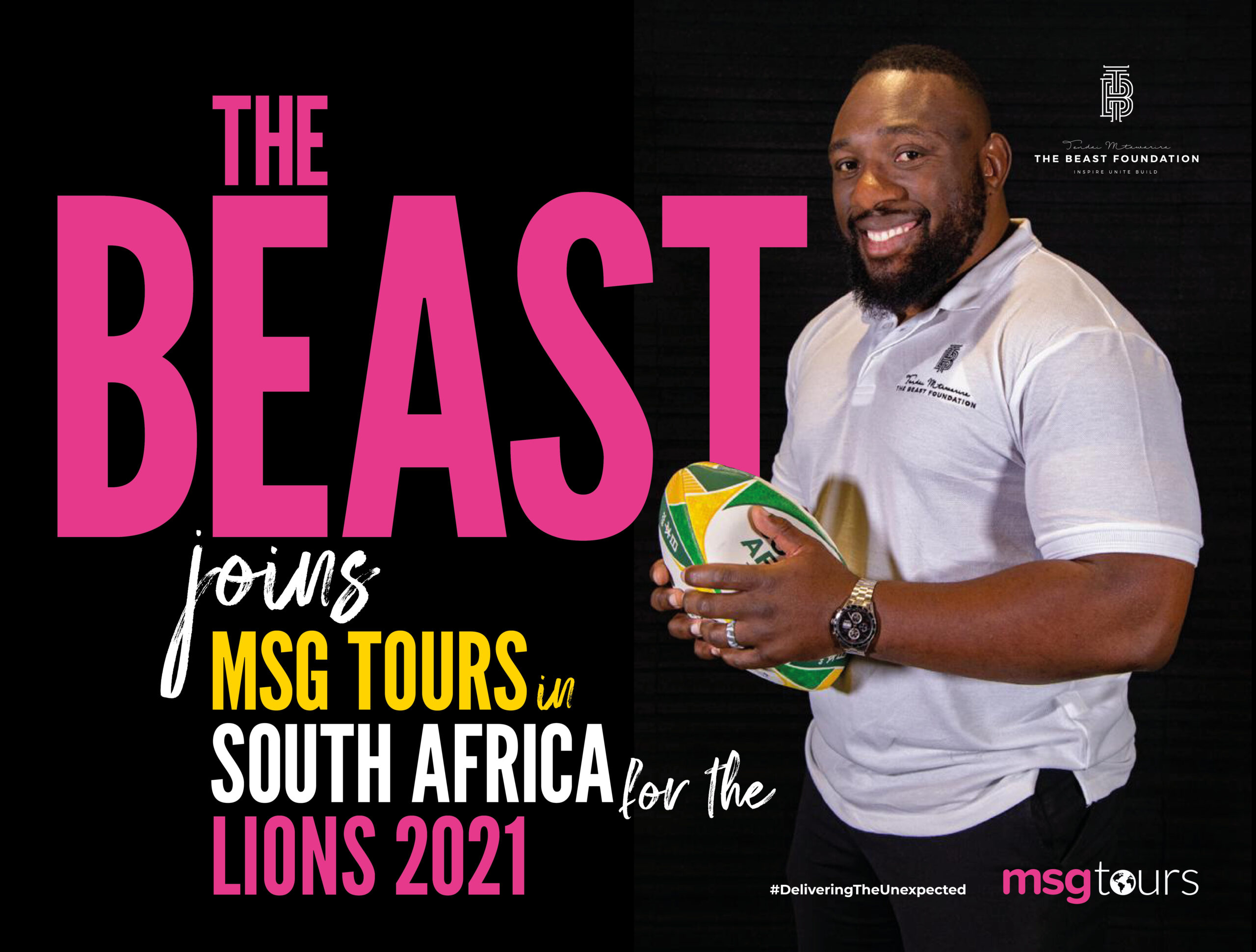 MSG partners with The Beast Foundation: Tendai Mtawarira