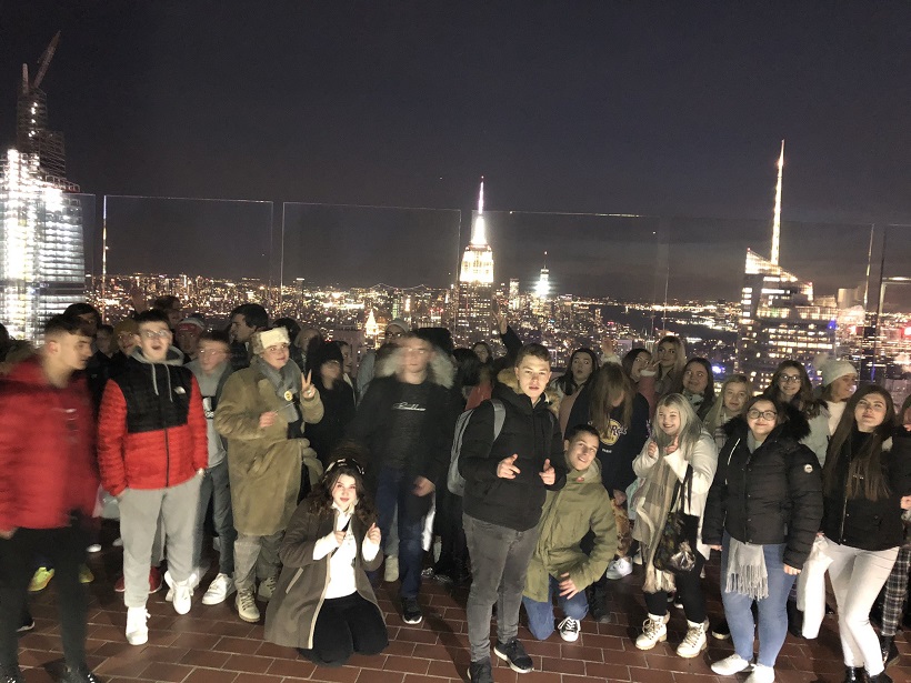 Tonyrefail School: Media trip to New York