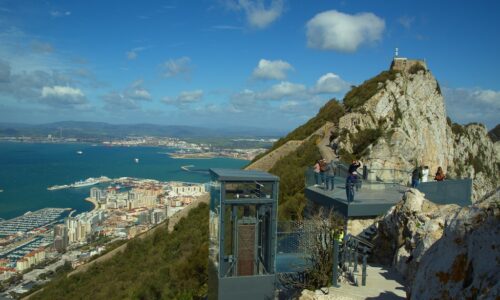 skywalk gibraltar (1) Skywalk Gibraltar at the top of the hill.