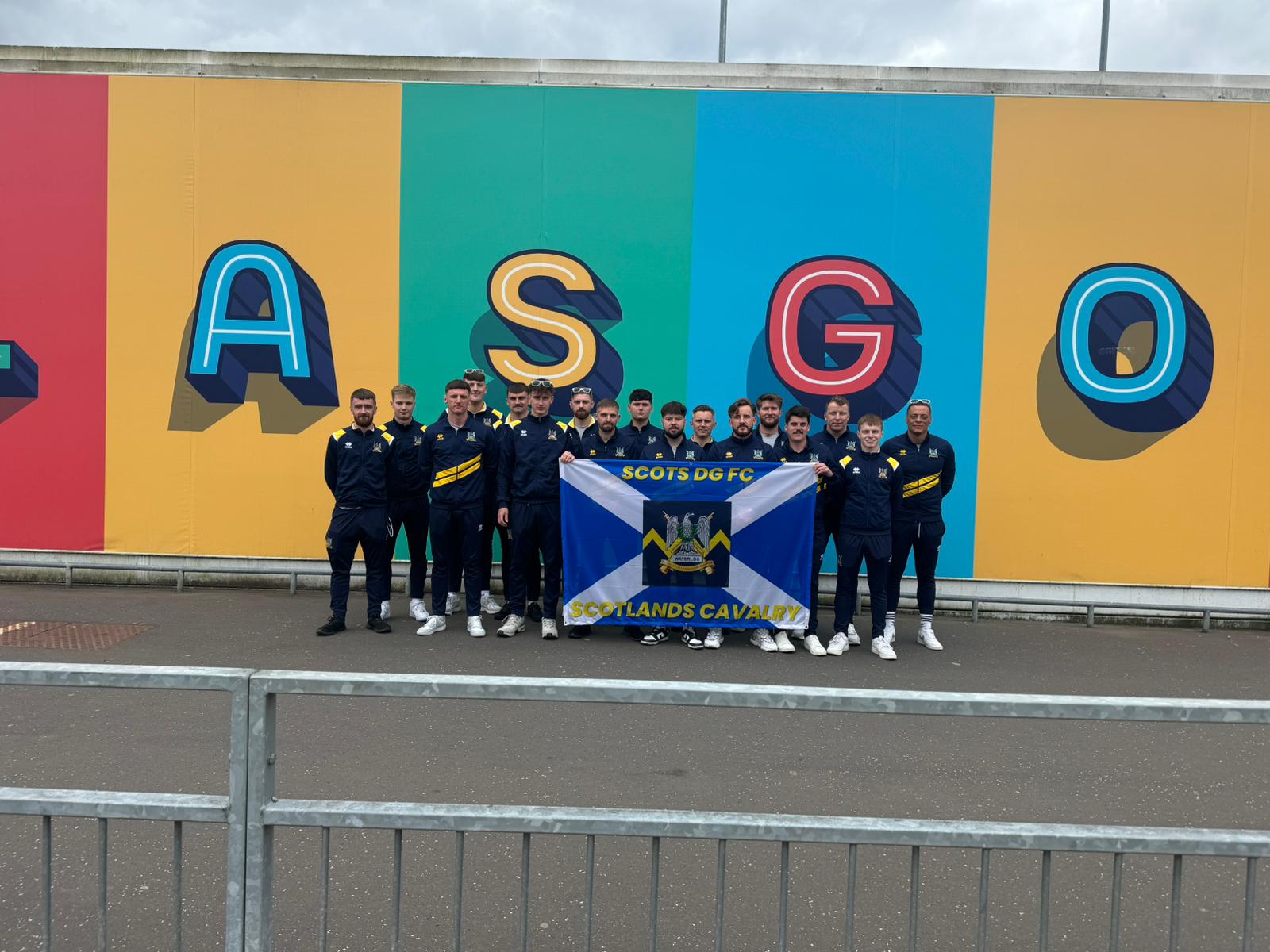 Full team - Glasgow Airport 2 RSDG Army group in Madrid & Lloret