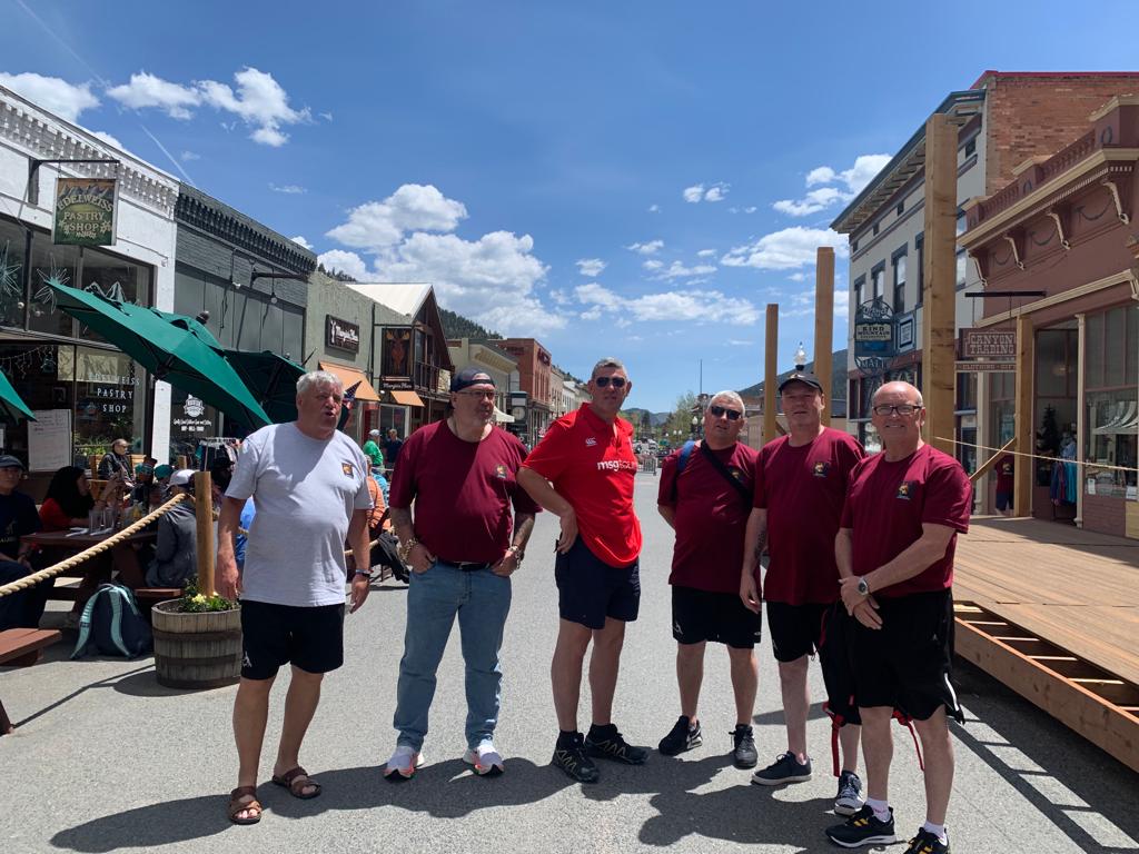 Bedlinog rugby tour group photo in the US